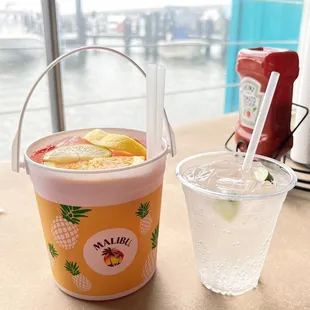 Malibu Bucket and Gin &amp; Soda