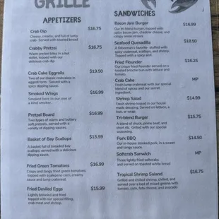 Menu front
