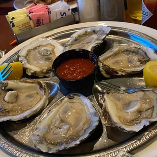 Oysters on the half shell