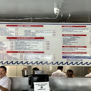 menu, sushi and sashimi