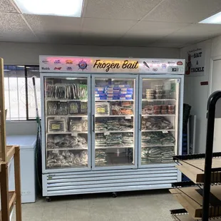 New signage for our bait freezer!