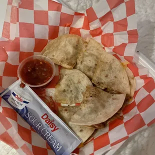 Chicken Quesadilla app to-go
