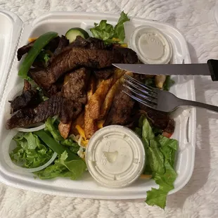 Steak salad