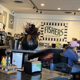 interior, sushi and sashimi