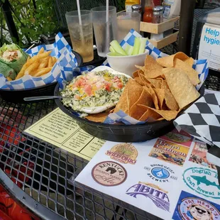 a table full of food