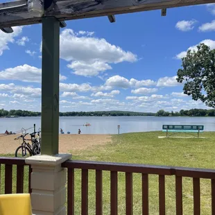 View from the outdoor seating area.