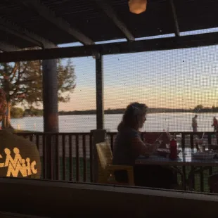 Amazing view, lovely Minnesota lake. Can't beat this.