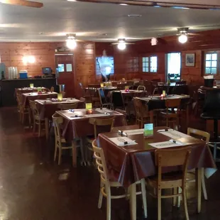 Large dining room.