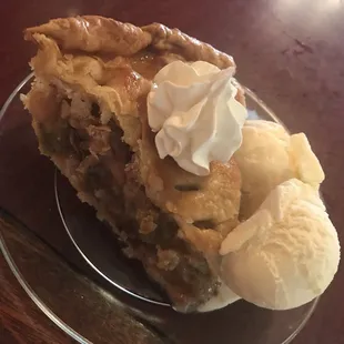 Homemade rhubarb pie