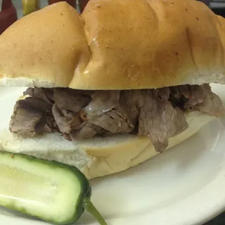 1/2 Braised Brisket Sandwich
