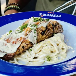 Spaghetti Alfredo Shrimp