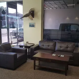 Customer waiting area
