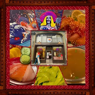 Montage of images from Fishmandu Sushi