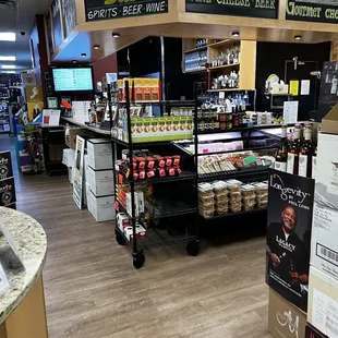 the inside of the store