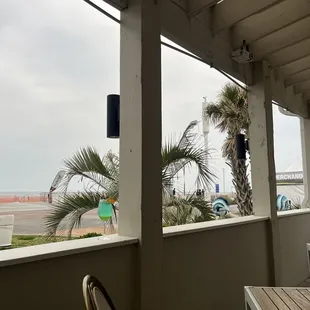 outside