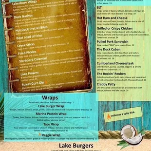 Menu Page 1