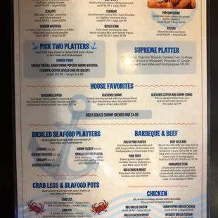 Menu (1/2)