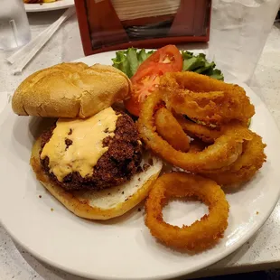 Fried crabcake burger