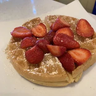 Fresh Belgian Waffle Breakfast