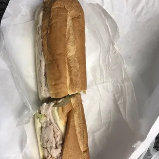 Turkey hoagie with cheese! They do it right!!
