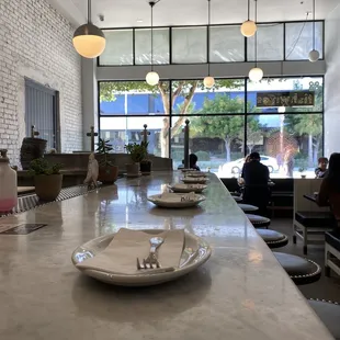 View from end of the bar!