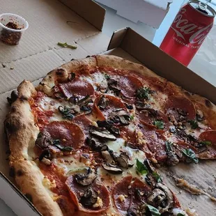 a pizza in a box