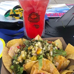 Vegan Nachos(Lemonade Sold By Amiracle-Aid)