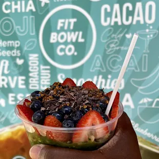 Created my own açaí bowl.