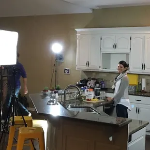Another cooking demo getting filmed at my house.