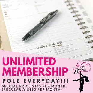 Ask how you can be an Unlimited Member come Every day!!!