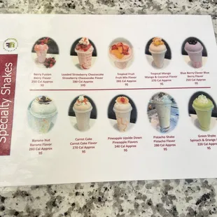 Half of the Specialty Meal Replacement Shakes