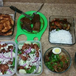 Meal prep is key. We have over thousands of great recipes.