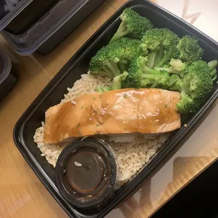 Salmon teriyaki