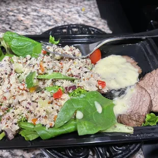 Steak Salad with our special quinoa