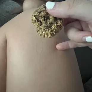 Hair hanging out of my food.