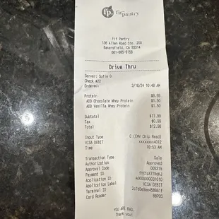 Protein smoothie has a charge if you want the protein smoothie to have protein! Plus I wanted PB not protein