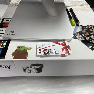 Baby Yoda everywhere. They take all forms of payment.