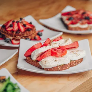 a variety of sandwiches