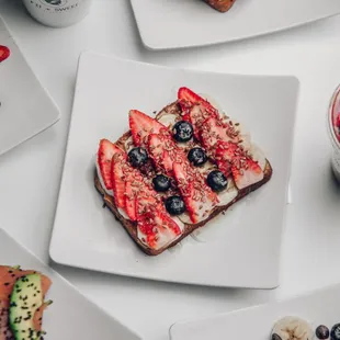 Nut butter + fruit toast