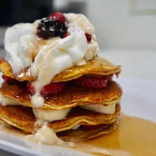 pancakes, food