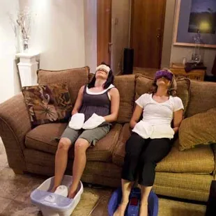 Relax in our spa or get fired up in a workout session!
