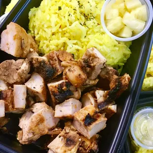 FitEx Meals Hawaiian Chicken with Coconut Rice prepared meal
