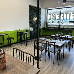 Inside seating