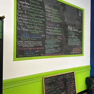 Extensive menu