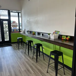 Inside seating