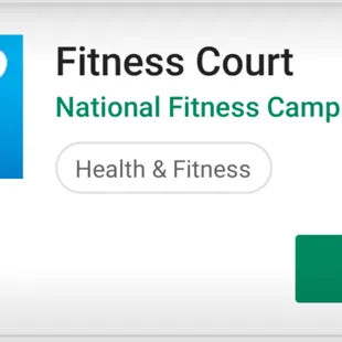 App goes with Fitness Court.