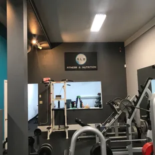 Weight room.