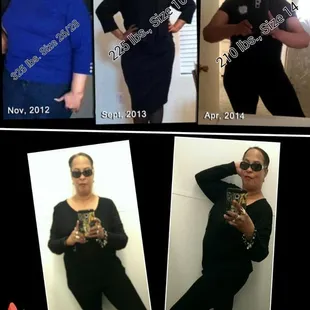 Client Ruth Z.'s transformation while working with Fitness Propelled LLC trainer Geoff R.