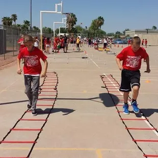 Cocopah Middle School field day.  Agility course
