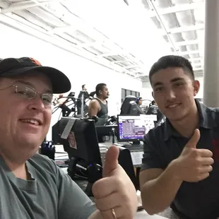 Jorge at the front desk is super-friendly and encouraging!